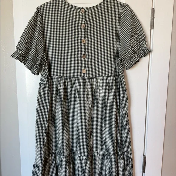 Hayden Black and White Checkered Dress - Picture 3 of 4